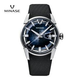 【ふるさと納税】MINASE時計 DIVIDO ラバーベルトタイプ（VM14-RBKGBL-SSD）【協和精工株式会社】[F11904]