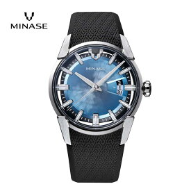 【ふるさと納税】MINASE時計 DIVIDO ラバーベルトタイプ（VM14-RBKGIB-SSD）【協和精工株式会社】[F11905]