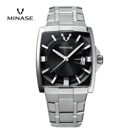 【ふるさと納税】MINASE時計 HORIZON ブレスレットタイプ（VM12-M01NBK-SSB）【協和精工株式会社】[F11908]