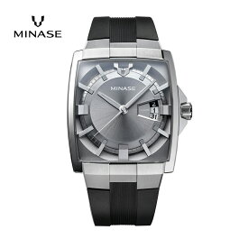 【ふるさと納税】MINASE時計 HORIZON ラバーベルトタイプ（VM12-RBKNGY-SSD）【協和精工株式会社】[F11911]