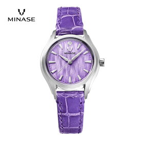 【ふるさと納税】MINASE時計 LunaArch クロコベルトタイプ（UG01-LPPNVL-SSD）【協和精工株式会社】[F11914]