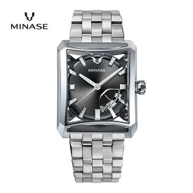 【ふるさと納税】MINASE時計 SEVEN WINDOWS ブレスレットタイプ（VM15-M01NGY-SSB）【協和精工株式会社】[F11921]