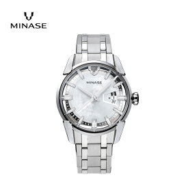 【ふるさと納税】MINASE時計 DIVIDO ブレスレットタイプ（VM14-M01NWH-SSB） MINASE 日本製 時計 腕時計 メンズ 高額 人気 ランキング【協和精工株式会社】[F11937]