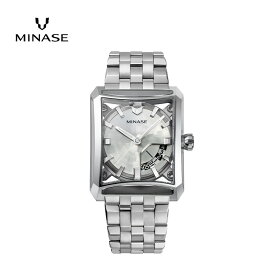 【ふるさと納税】MINASE時計 SEVEN WINDOWS ブレスレットタイプ（VM15-M01YWH-SSB） MINASE 日本製 時計 腕時計 メンズ 高額 人気 ランキング【協和精工株式会社】[F11942]