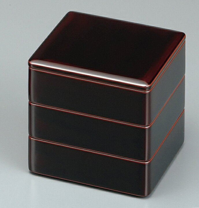 楽天市場】【ふるさと納税】川連漆器 5寸角三段重 溜内古代朱[I5301 