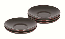 【ふるさと納税】川連漆器 4寸松葉型茶托 溜【佐藤豊八商店】[C5801]