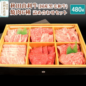 【ふるさと納税】秋田由利牛 焼肉6種詰め合わせセット 合計480g