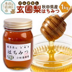 【ふるさと納税】小松養蜂場 はちみつ 秋田県産 100% 玄圃梨蜂蜜 1kg