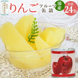 【ふるさと納税】Sanuki フルーツ缶詰 りんご 24缶セット 国産果実 非常食 保存食 業務用