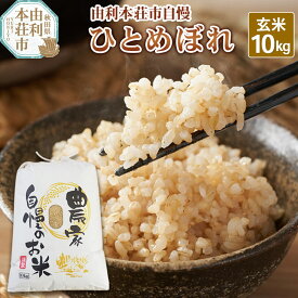 【ふるさと納税】令和7年産【玄米】秋田県産 ひとめぼれ 10kg 自慢のお米