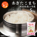 【ふるさと納税】 潟上市産 あきたこまち 精米 5kg ( 5kg × 1袋 ) 米 令和5年産 お米 コメ 小分け 旬 新鮮 グルメ おいしい もちもち おすすめ ふるさと 潟上市 秋田 一人暮らし 【鐙惣米穀店】