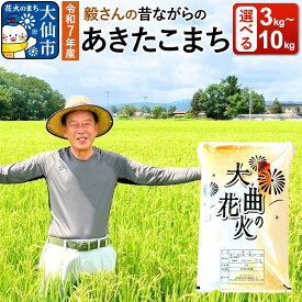 【ふるさと納税】米 令和7年産 毅さんの【昔ながらのあきたこまち】選べる容量【3kg／5kg／10kg】