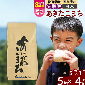 【ふるさと納税】※令和7年産／R8産新米予約※ 《定期便4ヶ月》秋田県産 あきたこまち 5kg【白米】(5kg小分け袋) 2025年産 2026年産 令和8年産 お届け時期選べる お届け周期調整可能 隔月に調整OK お米 藤岡農産 [藤岡農産 秋田]