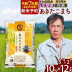※令和6年産 新米予約※《定期便12ヶ月》秋田県産 あきたこまち 10kg【白米】(5kg)2024年産 お届け周期調整可能 隔月に調整OK お米 みそらファーム