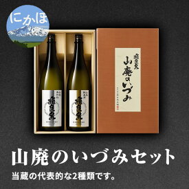 【ふるさと納税】飛良泉 山廃のいづみセット（純米酒＆本醸造1.8L×2本 日本酒 純米酒 秋田）　【お酒 日本酒 純米酒 本醸造酒】