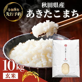 【ふるさと納税】【新米先行予約 11月以降順次発送予定】 鳥海山の恵み 農家直送！ あきたこまち 10kg(5kg×2袋 玄米) 【令和8年度産 玄米 秋田 にかほ】　お届け：2026年11月～順次配送