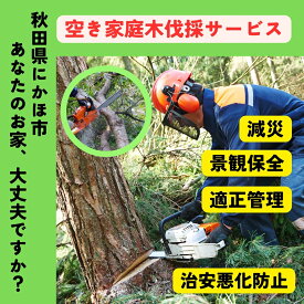 【ふるさと納税】空き家の庭木伐採サービス ※要寄附前連絡※ にかほ市対象 空き家 庭 剪定 伐採 サービス ふるさと 納税 秋田県 にかほ市