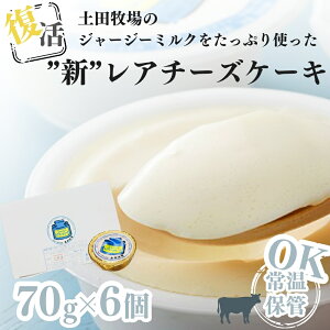 【ふるさと納税】土田牧場 復活ジャージーミルクたっぷり使用レアチーズケーキ6個セット(詰め合わせ スイーツ 人気 おすすめ) お届け:ご入金確認後、2週間から1ヶ月程度でお届けしま