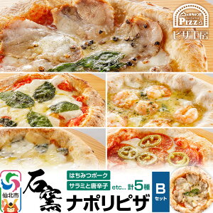 【ふるさと納税】石窯ナポリピザ Bセット(5枚)山のはちみつ屋