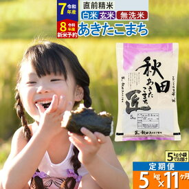 【ふるさと納税】【白米／玄米／無洗米】※R7／R8新米予約※《定期便11ヶ月》秋田県産 あきたこまち 5kg (5kg×1袋)×11回 令和7年産 令和8年産 お米 匠