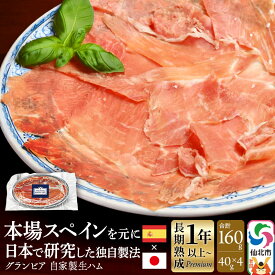 【ふるさと納税】田沢湖自然ファームの グランビア自家製生ハム 40g×4 計160g