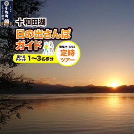 【ふるさと納税】十和田湖日の出さんぽガイド 定時ツアー【選べるチケット：1名様／2名様（ペアチケット）／3名様】＜レターパックプラス＞ [体験チケット チケット 散歩 レジャー アウトドア 旅行 十和田湖 遊部屋十和田]