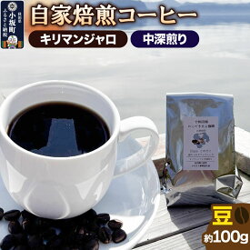 【ふるさと納税】自家焙煎コーヒー キリマンジャロ （AAキボ）／中深煎り 豆100g [珈琲 珈琲豆 コーヒー 中深煎り 自家焙煎 キリマンジャロ]
