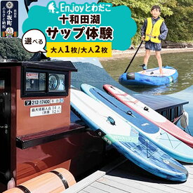 【ふるさと納税】Enjoyとわだこ 十和田湖 SUP体験【選べる 大人1枚／大人2枚】＜レターパックプラス＞ [十和田湖 レジャー 旅行 アウトドア]