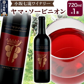 【ふるさと納税】小坂七滝ワイナリー ヤマ・ソービニオン 720ml×1本