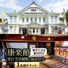 【ふるさと納税】康楽館 常打芝居観覧＆黒子による案内付き施設見学 1名様チケット【レターパックプラス】