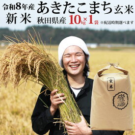 【ふるさと納税】《令和8年産 新米先行受付》秋田県産 あきたこまち 10kg(10kg×1袋) 【玄米】【選べる配送時期】 [新米 あきたこまち 10kg 秋田県産 米 秋田県産 国産]