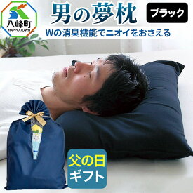 【ふるさと納税】【父の日仕様】で年中発送 【男の夢枕】ラッピング 贈答用 プレゼント 贈り物 父の日ギフト メンズ 敬老の日 ありがとう 感謝 [枕 まくら 枕カバー 首こり 肩こり 頚椎 首支える 王様の夢まくら]