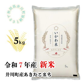 【ふるさと納税】【令和7年産先行予約】あきたこまち　5kg　精米　秋田県井川町産