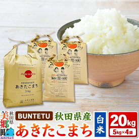 【ふるさと納税】【令和7年産・白米】あきたこまち 20kg（5kg×4袋）秋田県美郷町産