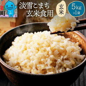 【ふるさと納税】【楽天限定】【玄米】淡雪こまち 5kg 玄米食用