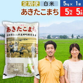 【ふるさと納税】《定期便5ヶ月》令和5年産 あきたこまち特別栽培米5kg（5kg×1袋）×5回 計25kg【白米】秋田県産あきたこまち 5か月 5ヵ月 5カ月 5ケ月 秋田こまち お米 秋田