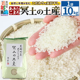 【ふるさと納税】【白米】令和7年産 冥土の土産 10kg（10kg×1袋）美郷町産あきたこまち