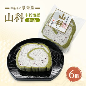 【ふるさと納税】大正五年創業［お菓子の泉榮堂］米粉落雁 山科（抹茶）6個【 小分け 和菓子 お菓子 スイーツ 秋田 羽後 】