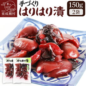 【ふるさと納税】手作り 梅のハリハリ漬け 150g×2袋