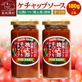 【ふるさと納税】＜父の日 ギフト＞完熟トマト桃太郎 手作りケチャップソース（小）2本セット