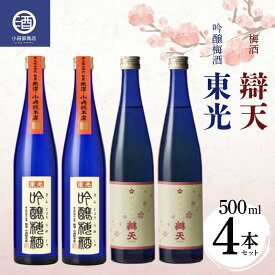 【ふるさと納税】 吟醸梅酒・辯天梅酒 各500ml×2本 F2Y-3806