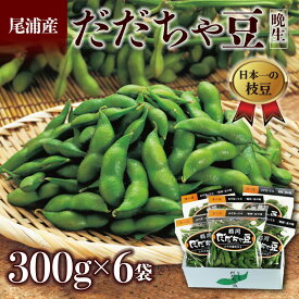 【ふるさと納税】 ≪2025年発送 先行予約≫だだちゃ豆 300g×6袋 ＜晩生種 尾浦＞ えだ豆 豆類 豆 枝豆 えだまめ 野菜 食品 山形県 FSY-2292