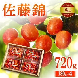 【ふるさと納税】 【令和8年先行予約】山形県産 さくらんぼ 佐藤錦 秀L 180g×4 FSY-2146