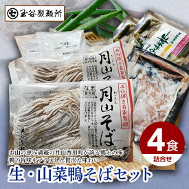 【ふるさと納税】玉谷製麺所 生・山菜鴨そばセット F2Y-5034