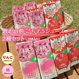 【ふるさと納税】飲む山形 ごちそうジュース 2種セット 18本入り F2Y-2250