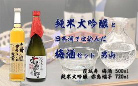 【ふるさと納税】FY20-048 純米大吟醸と日本酒で仕込んだ梅酒セット 男山