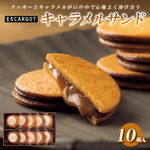 【ふるさと納税】ESCARGOT キャラメルサンド 10個入 FZ20-318