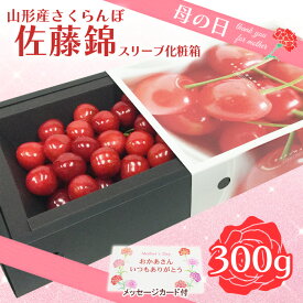 【ふるさと納税】★母の日★山形さくらんぼ 佐藤錦 300g Lサイズスリーヴ化粧箱(5/6～5/12着) 【令和6年産先行予約】FU19-723 フルーツ くだもの 果物 お取り寄せ 先行予約