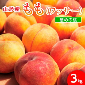 【ふるさと納税】山形市産 もも(ワッサー)3kg(8～11玉)[硬めの桃] 【令和6年産先行予約】FU21-819 フルーツ くだもの 果物 お取り寄せ 先行予約