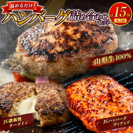 【ふるさと納税】温めるだけ！ハンバーグ詰め合わせセット 15個 牛肉 和牛 小分け 惣菜 冷凍 数量限定 FZ26-768